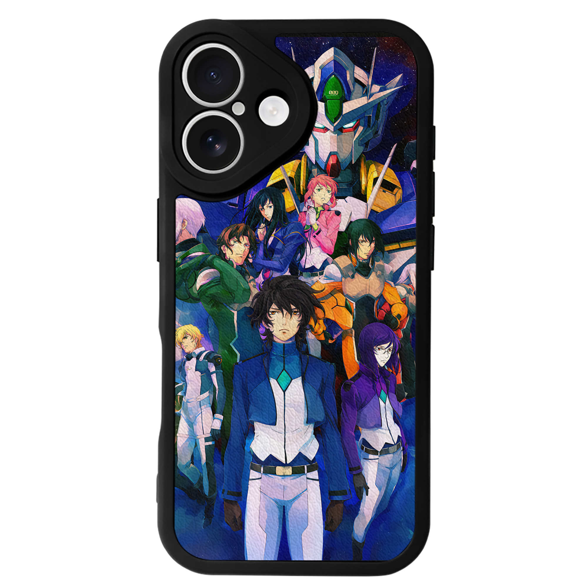 （画像用） 機動戦士ガンダム Mobile Suit Gundam 【iPhone 16シリーズ対応】シリコンスマホケース（レザー調） 材質：シリコン